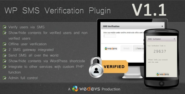 WP SMS Verification v1.1 released