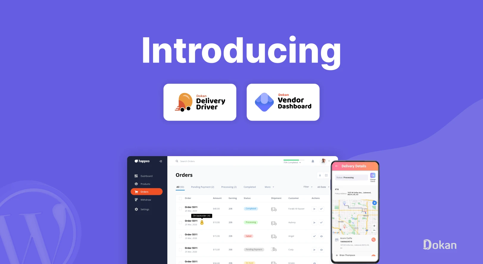 Introducing Dokan Delivery Driver &#038; Newly Designed Vendor Dashboard