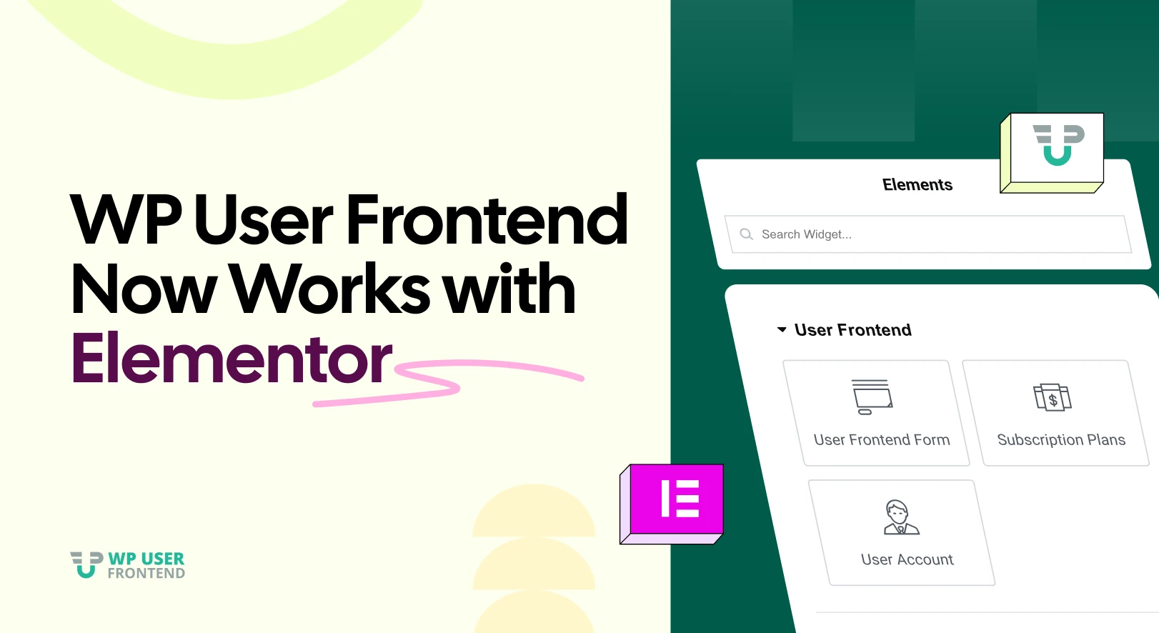 WP User Frontend Now Works with Elementor