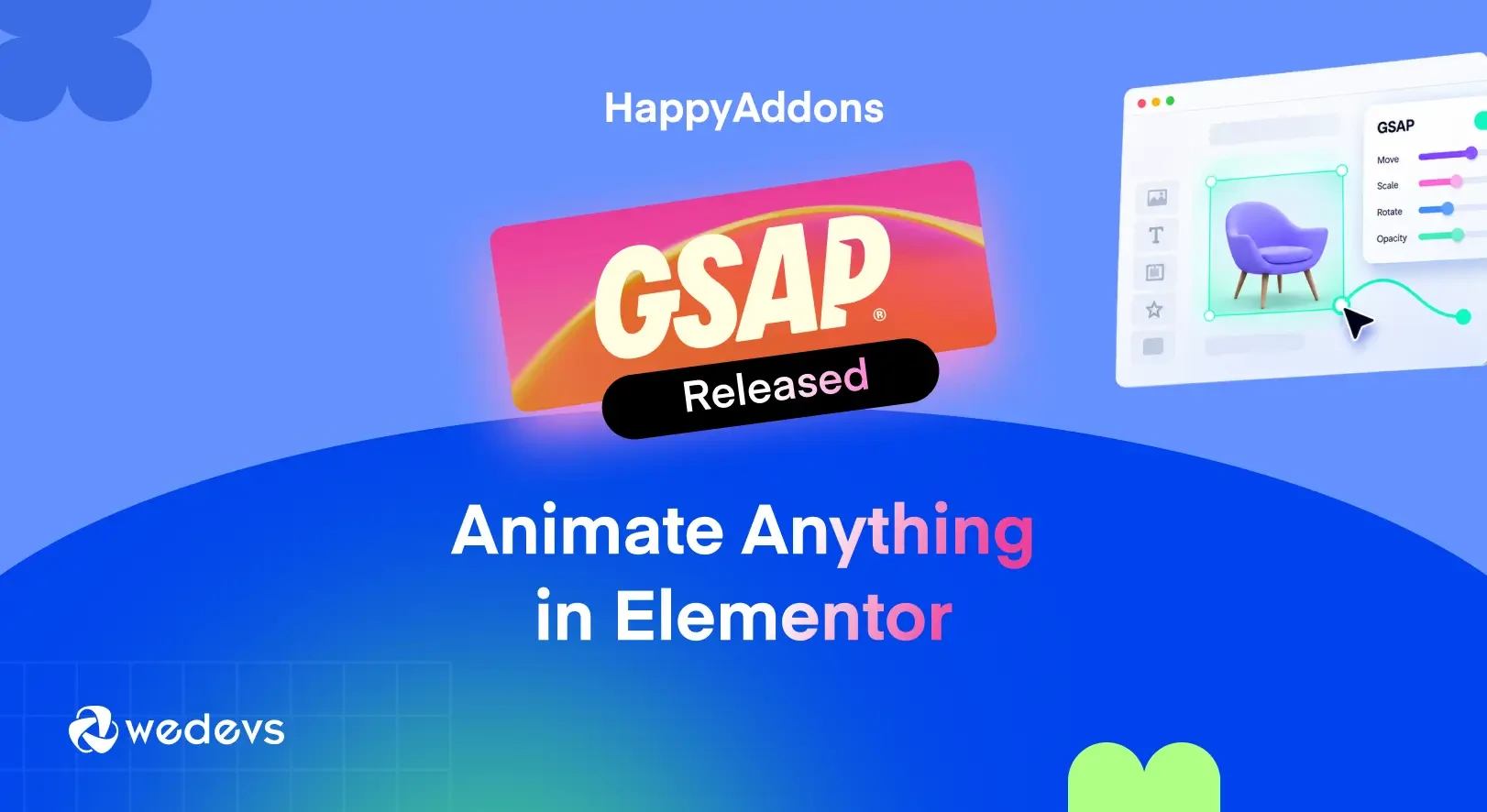 Introducing HappyAddons GSAP: Create Advanced Animation in Elementor