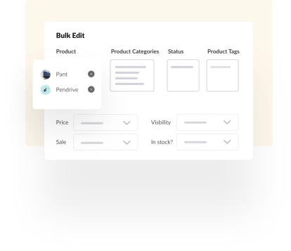 product bulk edit