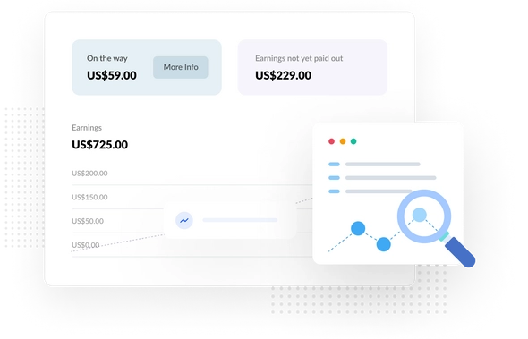 Multipurpose Express <br>Dashboards for Vendors<br> to Track Payments
