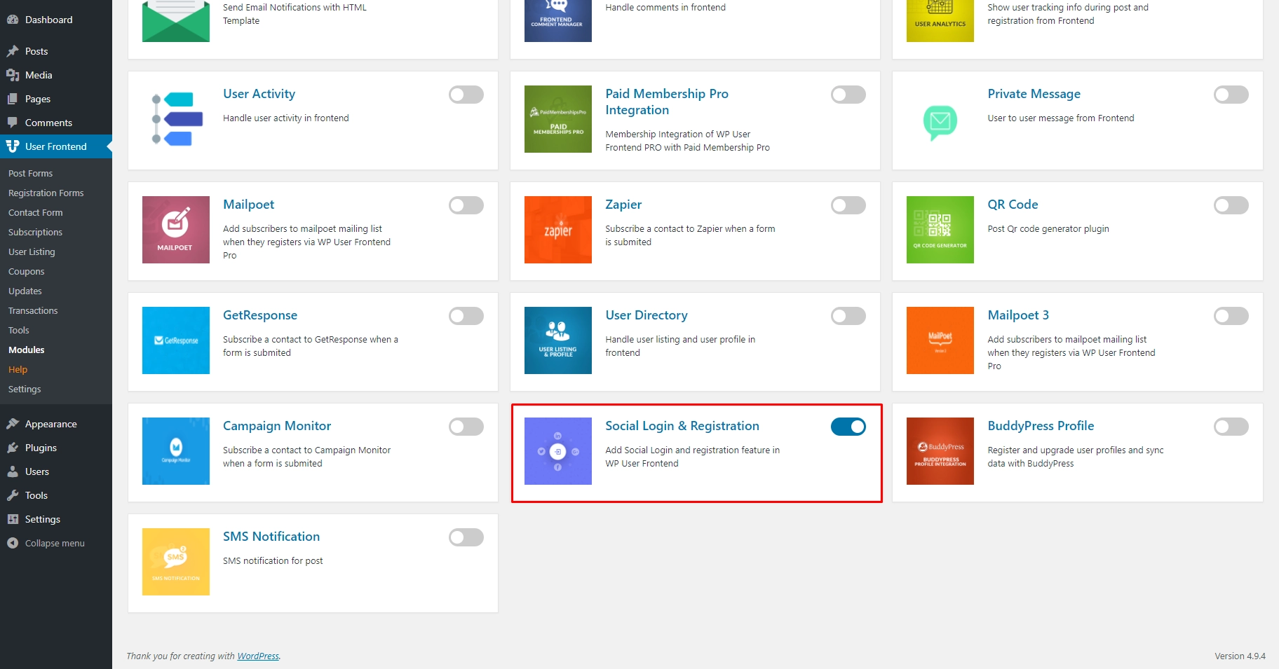 Social Login for WP User Frontend - Let Users Login with Zero Time - weDevs