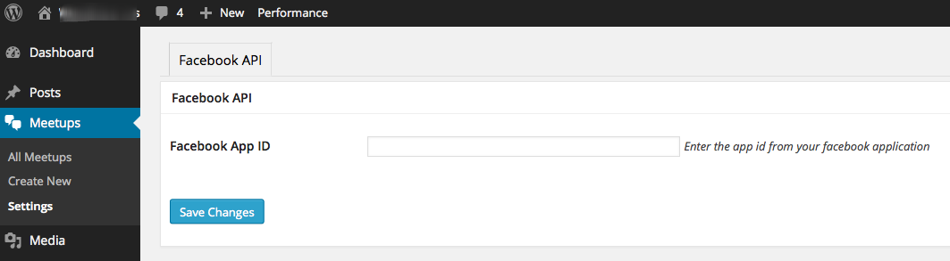 Meetup — meetup settings