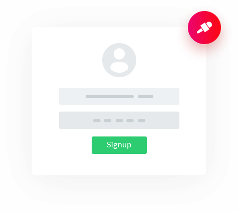 Keep Record <br>Of User Sign Ups