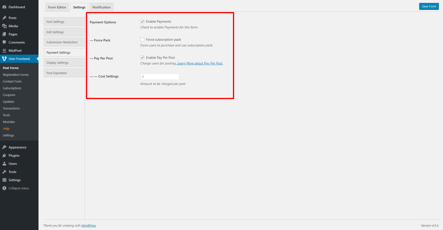 wpuf-post-forms-settings-payment-settings